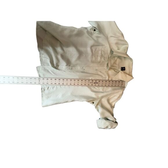 Gap mint green 100% silk button down vintage from spring 04 size large - Picture 11 of 13